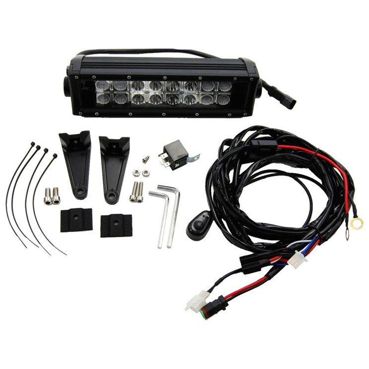 KC HiLiTES C10 LED Light Bar with Harness Combo Beam - Universal