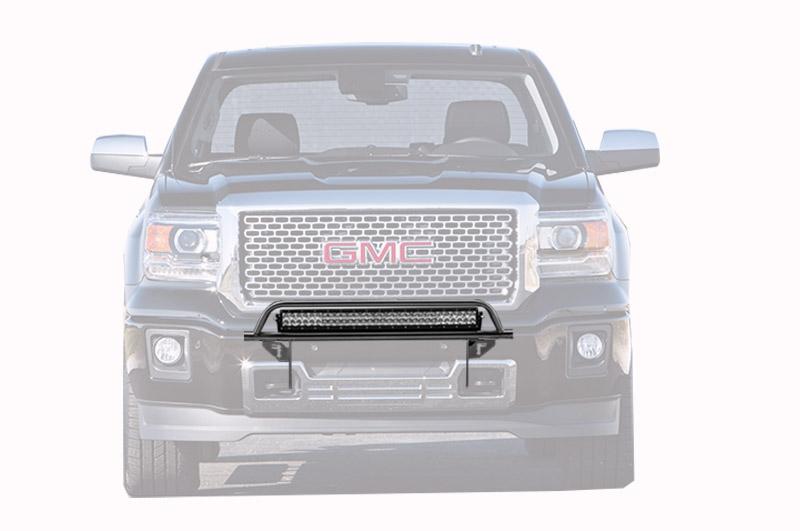 N-Fab Front Bumper Textured Black Off-Road Light Bar (Up to 30&quot; LED Light Bar) - GMC Sierra 1500 ( 2014 - 2018 )