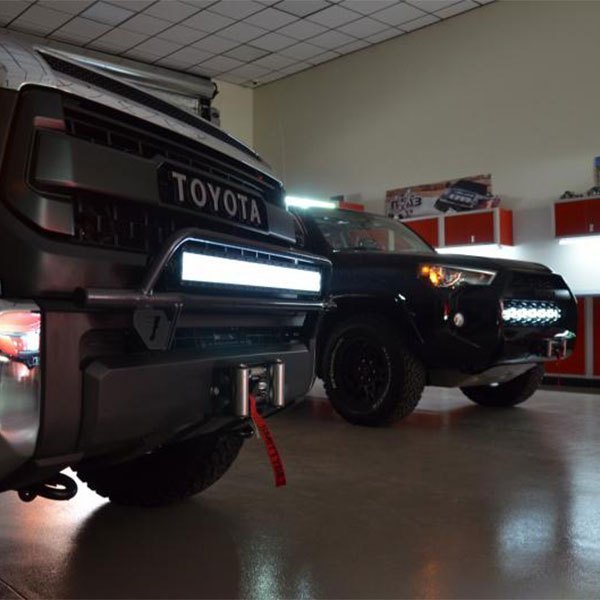 N-Fab Front Bumper Textured Black Off-Road Light Bar (Up to 30&quot; LED Light Bar) - Toyota Tundra ( 2014 - 2018 )