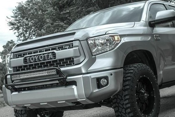 N-Fab Front Bumper Textured Black Off-Road Light Bar (Up to 30&quot; LED Light Bar) - Toyota Tundra ( 2014 - 2018 )