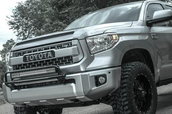 N-Fab Front Bumper Textured Black Off-Road Light Bar (Up to 30&quot; LED Light Bar) - Toyota Tundra ( 2014 - 2018 )