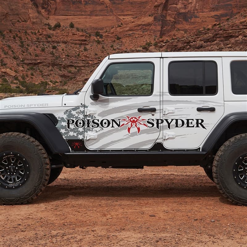 Poison Spyder Body Rocker Armor - Jeep Wrangler Unlimited JL 4-Door (2018-2022)
