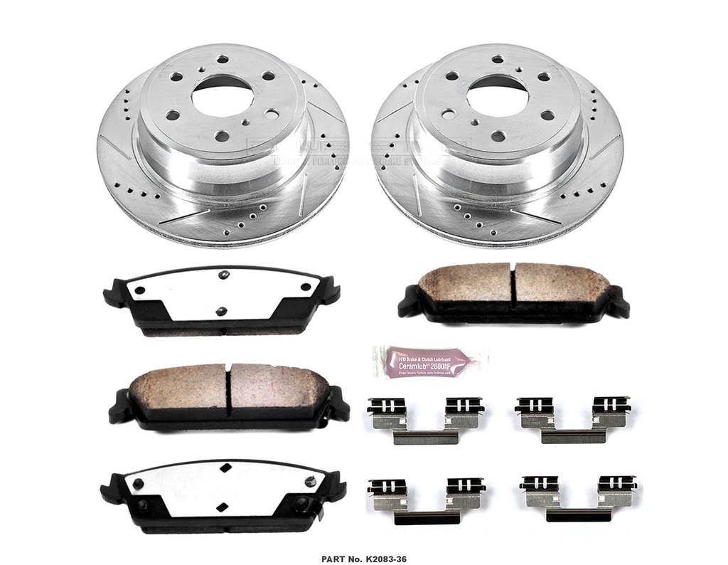 Power Stop (Front &amp; Rear) Z36 Extreme Performance Truck &amp; Tow Brake Kit - FORD F-150 (2012-2020) / SVT Raptor (2012-2015)