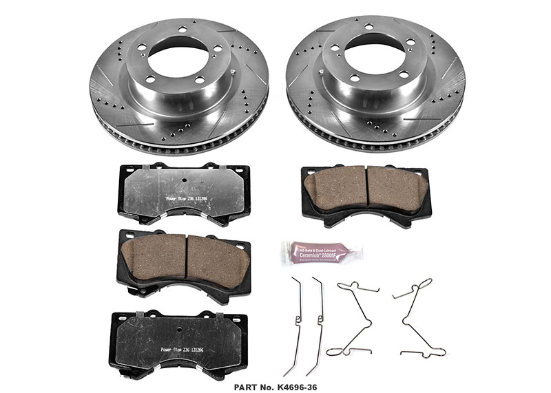 Power Stop (Front &amp; Rear) Z36 Extreme Performance Truck &amp; Tow Brake Kit - Toyota Land Cruiser / LEXUS LX570 (2008-2015)