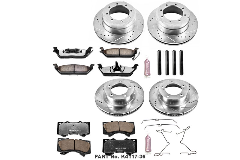 Power Stop (Front &amp; Rear) Z36 Extreme Performance Truck &amp; Tow Brake Kit - Toyota Land Cruiser / LEXUS LX570 (2008-2015)