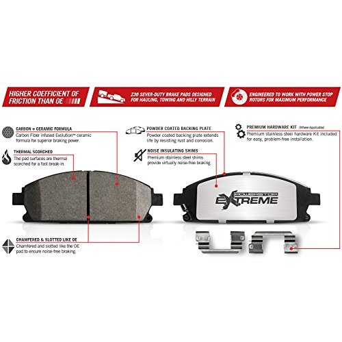 Power Stop (Front &amp; Rear) Z36 Extreme Performance Truck &amp; Tow Brake Kit - Toyota Land Cruiser / LEXUS LX570 (2008-2015)