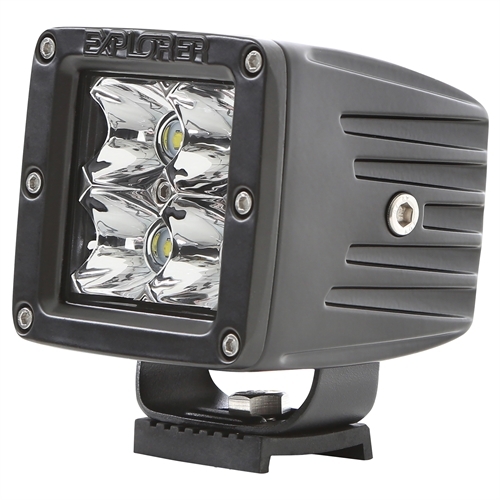 Pro Comp 2X2 Square 3W LED Spot Pair ( Black ) - Universal