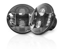 Pro Comp Explorer 7 Inch Round LED Headlamps (Clear) - Jeep Wrangler JK (2007-2018) / JL (2018-2022) / Gladiator JT (2020-2022)