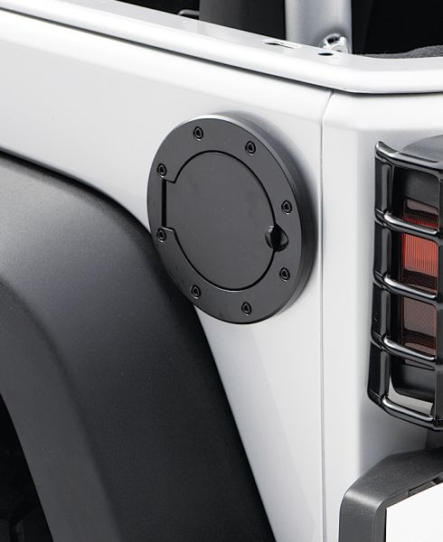 Rugged Ridge Non-Locking Fuel Hatch Cover - Jeep Wrangler ( 2007 - 2018 )