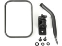 Rugged Ridge Quick Release Rectangular Mirror Kit in Textured Black - Jeep Wrangler