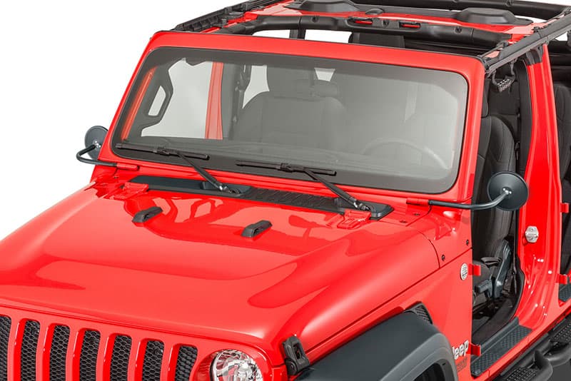 Rugged Ridge Round Trail Mirror Kit (Pair) - Jeep Wrangler JL (2018-2022) / Gladiator JT (2020-2022)