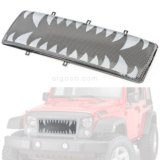 Rugged Ridge Spartan Teeth Grille Mesh Insert - Jeep Wrangler JK ( 2007 - 2018 )