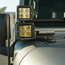 SAIF A-Pillar Dual LED Light Mount - Jeep Wrangler JL (2018-2022) / Gladiator JT (2020-2022)