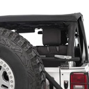 Smittybilt Bowless Combo Top Kit with Tinted Windows (Black Diamond) - Jeep Wrangler JK 2-Door ( 2007 - 2018 )