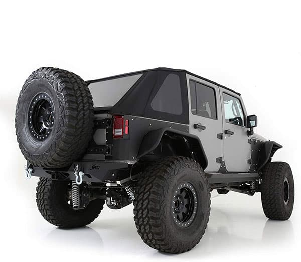 Smittybilt Bowless Combo Top Kit with Tinted Windows (Black Diamond) - Jeep Wrangler Unlimited JK 4-Door ( 2007 - 2018 )