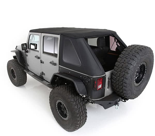 Smittybilt Bowless Combo Top Kit with Tinted Windows (Black Diamond) - Jeep Wrangler Unlimited JK 4-Door ( 2007 - 2018 )