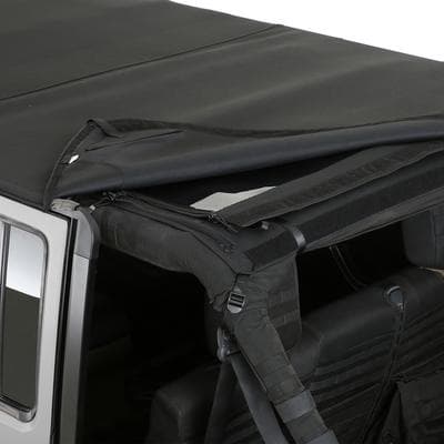 Smittybilt Bowless Combo Top Kit with Tinted Windows (Black Diamond) - Jeep Wrangler Unlimited JK 4-Door ( 2007 - 2018 )