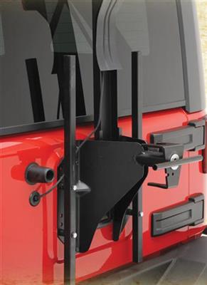 Smittybilt Oversized Tire Carrier in Black - Jeep Wrangler JK