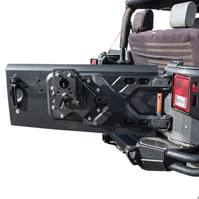 Smittybilt Pivot Heavy-Duty Oversize Tire Carrier - Jeep Wrangler JK