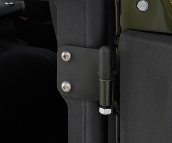 Smittybilt SRC Front Tubular Doors in Textured Black - Jeep Wrangler JK