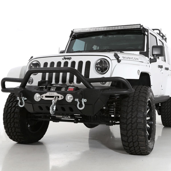 Smittybilt SRC Gen2 Front Bumper in Black Textured - Jeep Wrangler JK