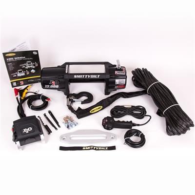 Smittybilt X2O-12K Waterproof Synthetic Rope Wireless Winch GEN2 with Fairlead (Wireless Remote Control) - Universal