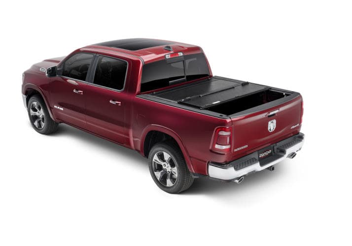 UnderCover Flex Hard Folding Tonneau Cover w/ RamBox w/ or w/o Multifunction Tailgate (Short Bed) - Ram 1500 ( 2019 - 2021 )