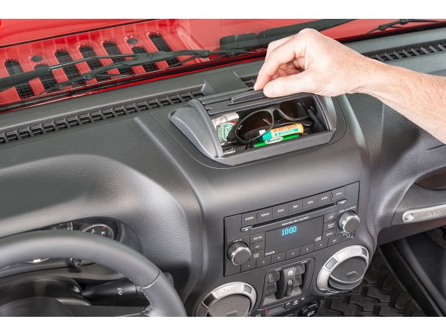 VDP Roll Top Dash Storage Console - Jeep Wrangler JK ( 2011 - 2018 )