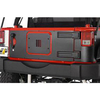 Warrior Products Tailgate Cover (Black Diamond Plate) - Jeep Wrangler JK ( 2007 - 2018 )