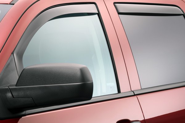 WeatherTech Side Window Deflector - Front &amp; Rear Set - Silverado/Sierra (2007-2013) Crew Cab