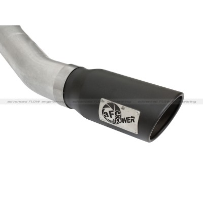 aFe Power ATLAS 4&quot; Cat-Back Aluminized Steel Exhaust System w/Black Tip - Ford F-150 EcoBoost V6-2.7L/3.5L ( 2015 - 2020 )