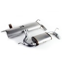 aFe Power MACH Force-Xp 2.5 IN 409 Stainless Steel Axle-Back Exhaust System - Jeep Wrangler JK V6-3.6/3.8L ( 2007 - 2018 )