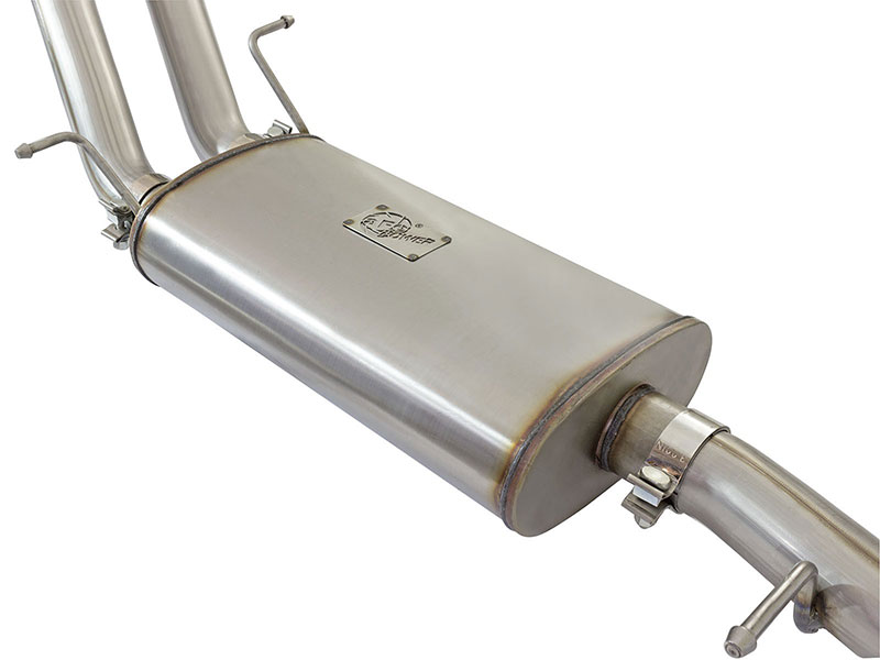 aFe Power MACH Force-Xp 3&quot; 409 Stainless Steel Cat-Back Exhaust System w/Polished Tips ( Dual Side Exit ) - Silverado/Sierra ( 2009 - 2018 )