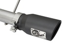 aFe Power Rebel Series 2.5&quot; 409 Stainless Steel Cat-Back Exhaust System with Black Tips ( Dual Wide Center Exit ) - Jeep Wrangler JK