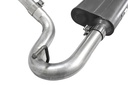 aFe Power Scorpion 2.5&quot; Cat-Back Aluminized Exhaust System with Polished Tips - Jeep Wrangler JK 2-Door V6-3.6L/3.8L