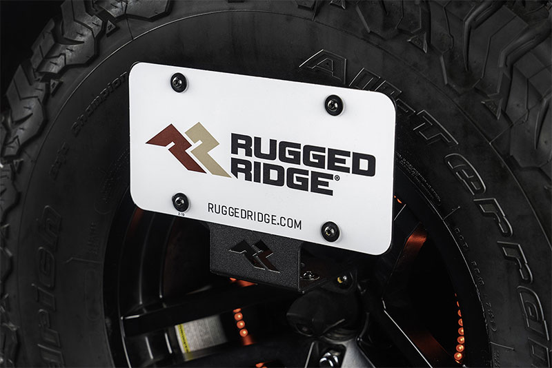 Rugged Ridge License Plate Relocation Bracket - Jeep Wrangler JL (2018-2022)