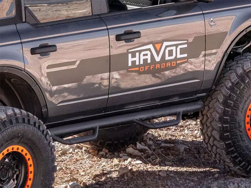 Havoc Offroad HN2 Nerf Side Step Bars- Ford Bronco 4-Door (2021-2022)