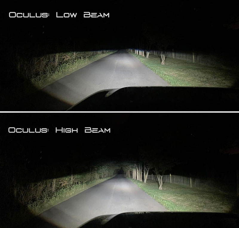Oracle Lighting Oculus Bi-LED Projector Headlights (Matte Black Bezel)- Jeep Wrangler JL (2018-2023) / Gladiator JT (2020-2023)