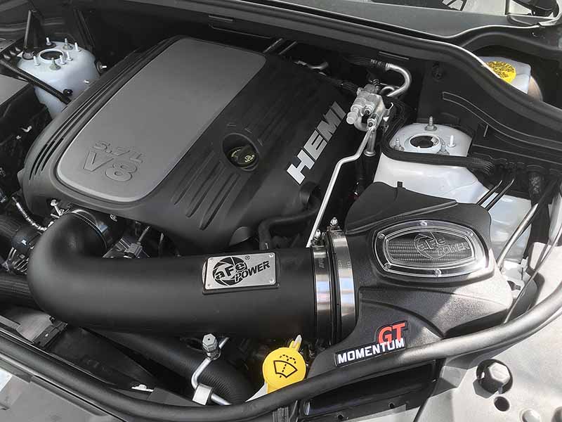 aFe Power Momentum GT Cold Air Intake System w/Pro DRY S Filter Media 51-76205-1 - Jeep Grand Cherokee (WK2) V8-5.7L HEMI (2011-2021)