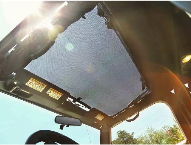 Rugged Ridge Full Eclipse Sun Shade (Black) - Jeep Wrangler Unlimited JL 4-Door ( 2018 - 2022 )