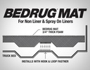 BedRug Truck Bed Mat with Existing Spray-In Liner ( Short Bed ) - Toyota Tundra ( 2007 - 2021 )