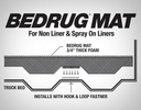 BedRug Truck Bed Mat with Existing Spray-In Liner (Short Bed) - Ram 1500 (2009-2018) / (2019-2022 Classic)