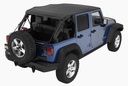 Bestop Trektop NX Black Diamond Complete Replacement Soft Top - Jeep Wrangler JK 4-Door