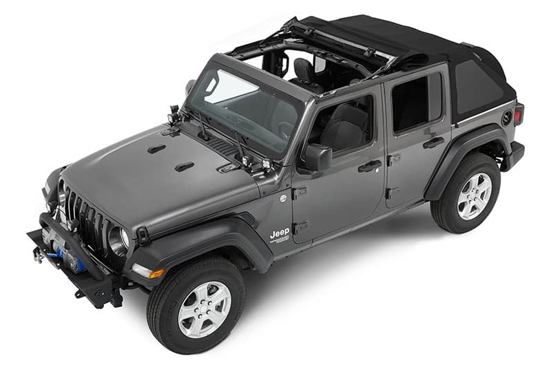 Bestop Trektop NX Soft Top (Black Diamond) - Jeep Wrangler Unlimited JL 4-Door (2018-2022)