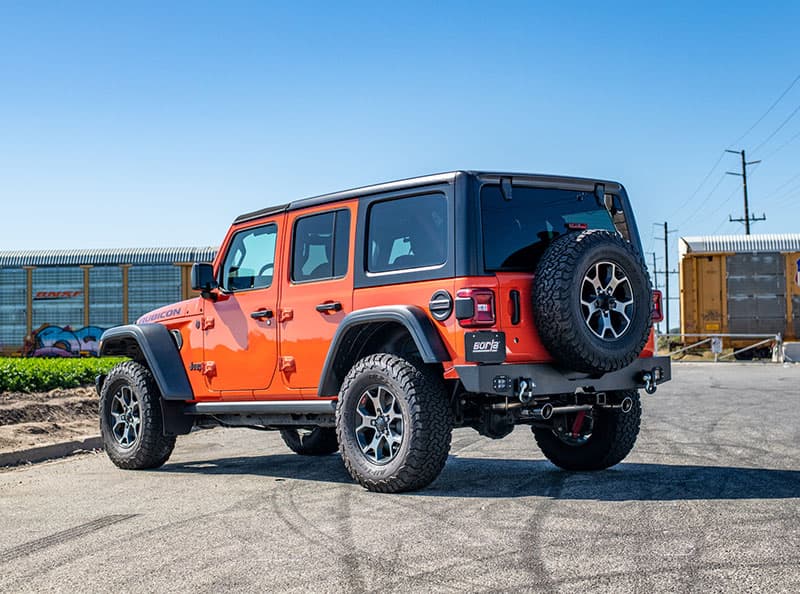 Borla (11956) S-Type Axle-Back Exhaust System (Single Split Rear Exit) - Jeep Wrangler JL (2018-2022)