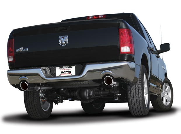 Borla (140307) S-Type Cat-Back Exhaust System (Single Split Rear Exit) - Ram 1500 5.7L V8 (2009-2018) / (2019-2022 Classic) Through Bumper