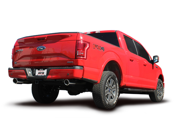 Borla (140615) S-Type Cat-Back Exhaust System (Single Split Rear Exit) - Ford F-150 ( 2015 - 2020 )