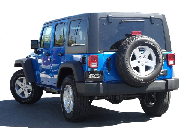 Borla (140634) &quot;Climber&quot; S-Type Cat-Back Exhaust System (Single Left Rear Exit) - Jeep Wrangler Unlimited JK 4-Door ( 2012 - 2018 )