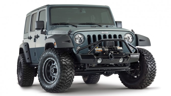 Bushwacker Factory Coverage 9.5&quot; Width Front Pocket Style Fender Flares - Jeep Wrangler JK