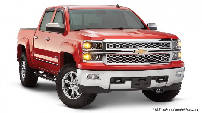 Bushwacker Pocket Style Fender Flare Set - Chevrolet Silverado (Standard and Long bed) ( 2014 - 2018 )